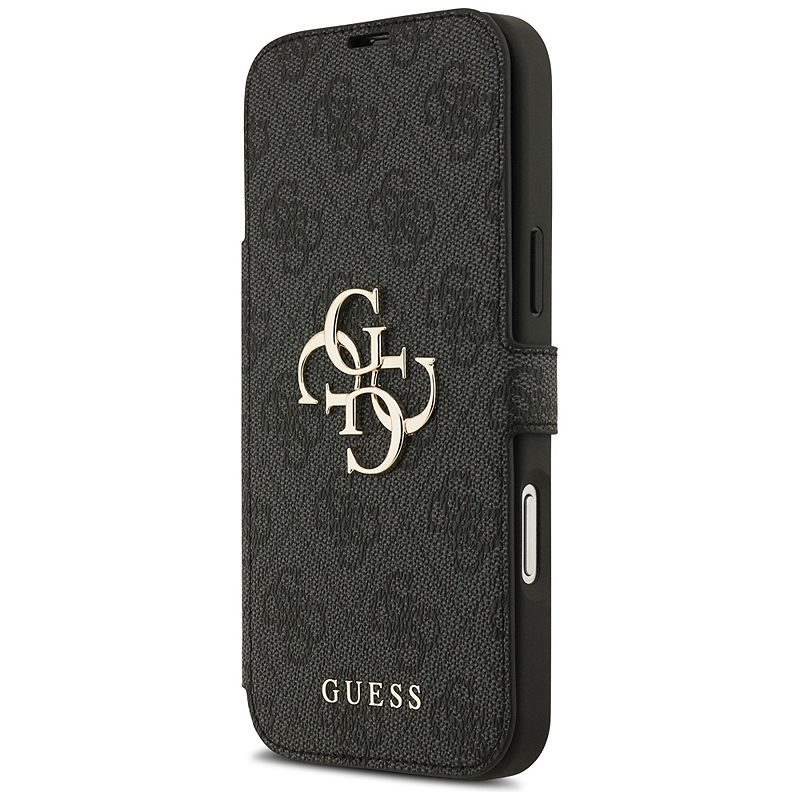 Guess Book 4G Metal Logo case for iPhone 17 Pro Max black - Billede 2