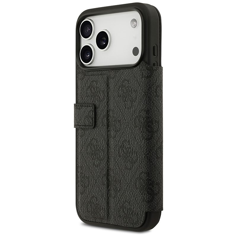 Guess Book 4G Metal Logo case for iPhone 17 Pro Max black - Billede 5