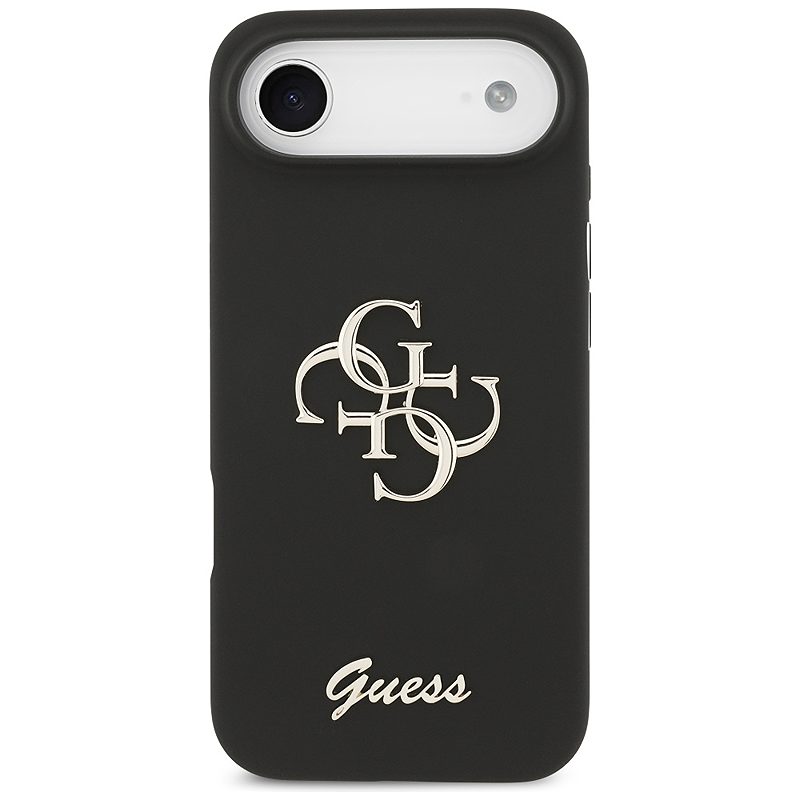 Guess Silicone Big 4G Script case for iPhone Air black - Billede 3