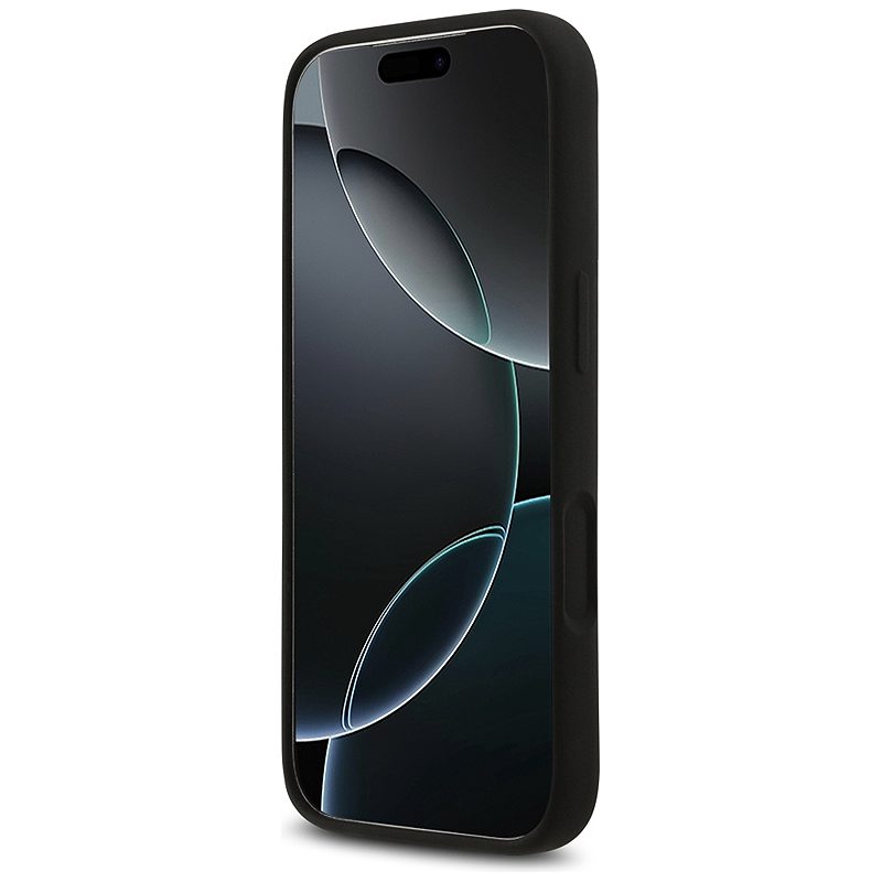 Guess Silicone Big 4G Script case for iPhone 17 Pro black - Billede 5