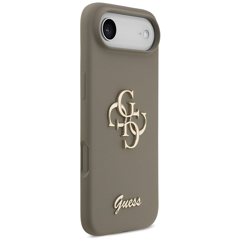 Guess Silicone Big 4G Script case for iPhone Air brown - Billede 4
