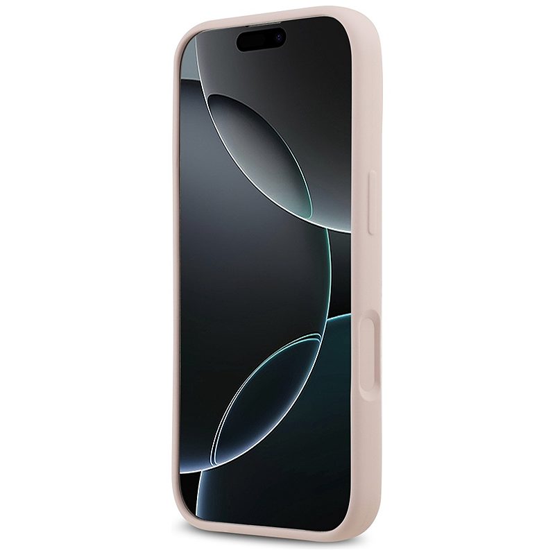 Guess Silicone Big 4G Script case for iPhone 17 pink - Billede 5