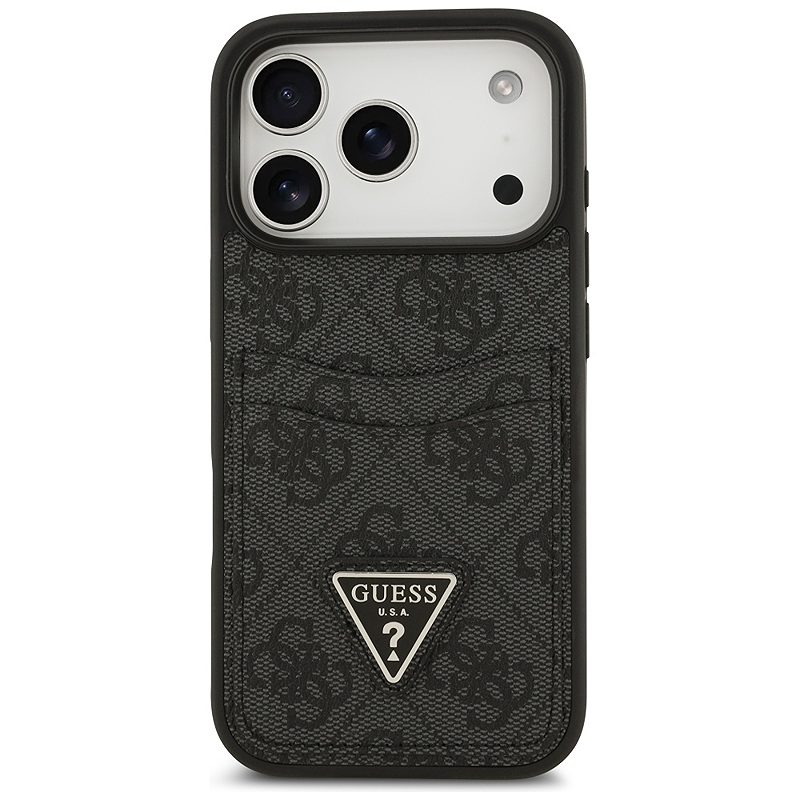Guess 4G Double Card Triangle case for iPhone 17 Pro black - Billede 3