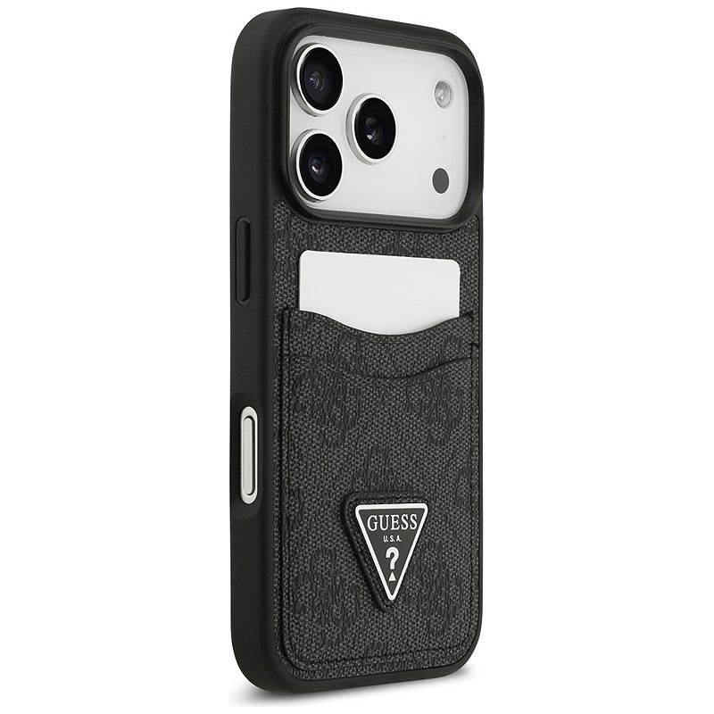 Guess 4G Double Card Triangle case for iPhone 17 Pro black - Billede 4