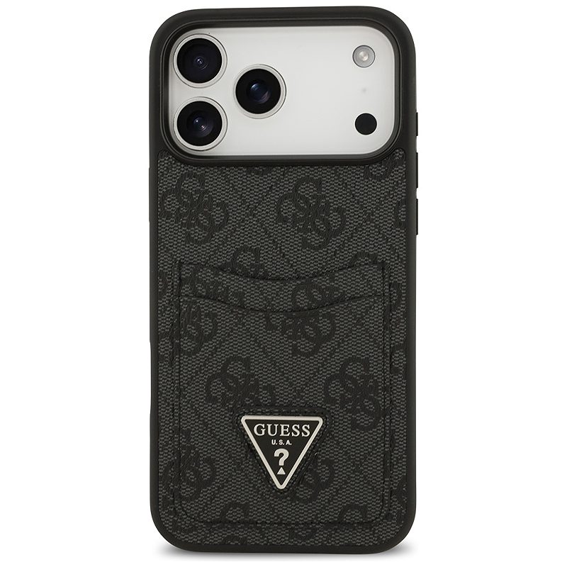 Guess 4G Double Card Triangle case for iPhone 17 Pro Max black - Billede 3