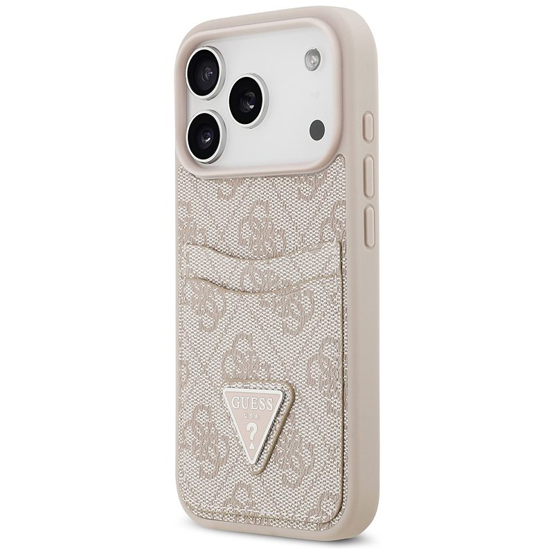 Guess 4G Double Card Triangle case for iPhone 17 Pro pink - Billede 2