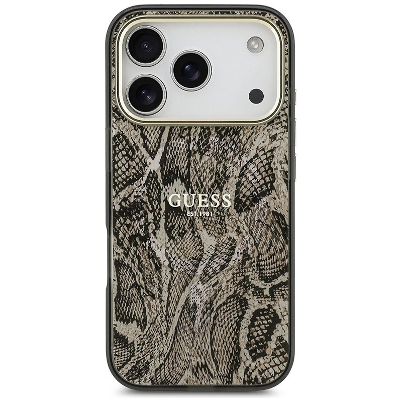Guess Python Pattern MagSafe case for iPhone 17 Pro Max brown - Billede 3