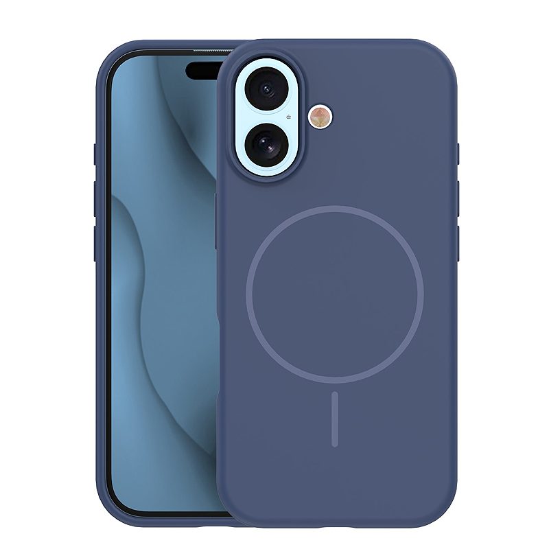 Silicone Thin Mag case for iPhone 17 6,3" / 18 6,3" dark blue