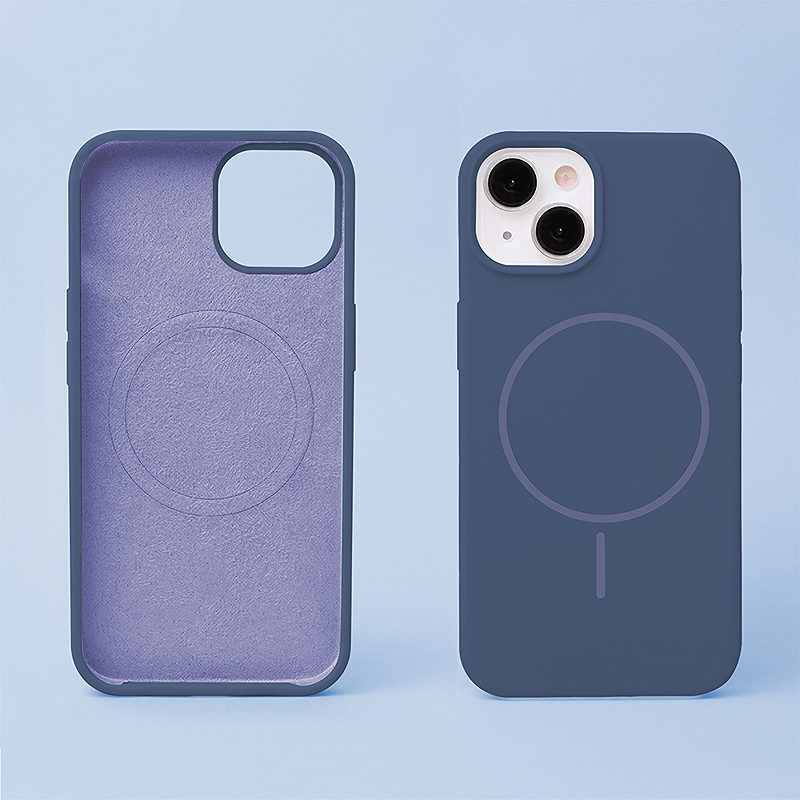 Silicone Thin Mag case for iPhone 17 6,3" / 18 6,3" dark blue - Billede 4