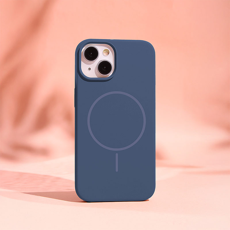 Silicone Thin Mag case for iPhone 17 6,3" / 18 6,3" dark blue - Billede 5