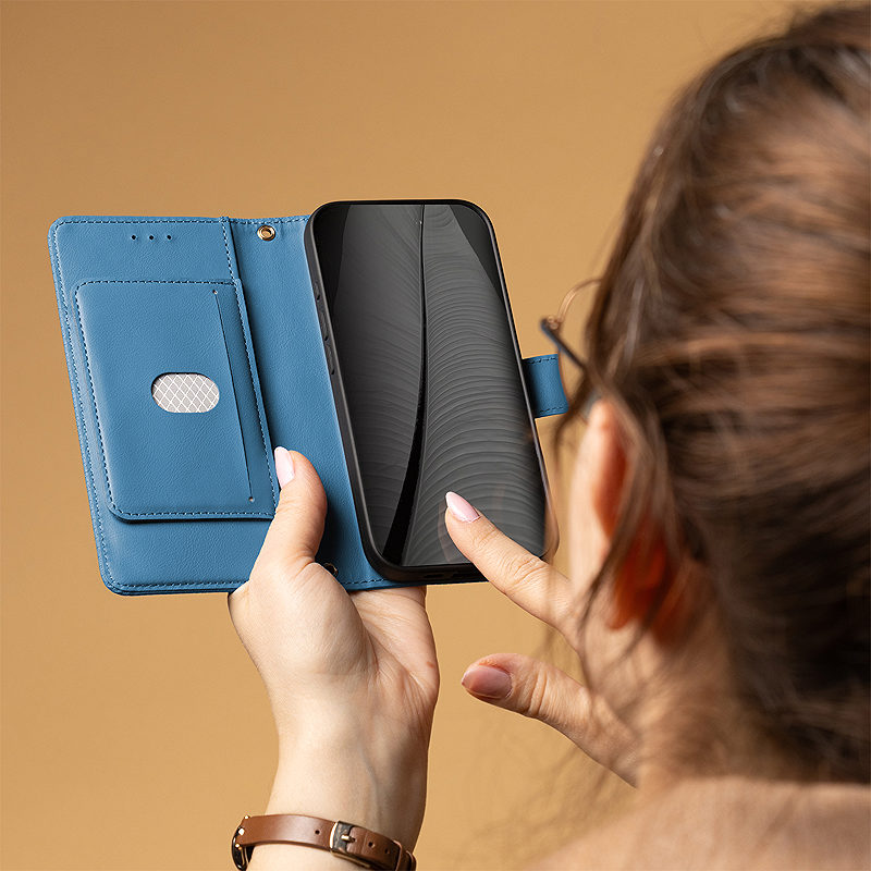 Smart Triangle case for Xiaomi Redmi 14C 4G/ 14C 5G / Redmi A4 / POCO C75 blue - Billede 4