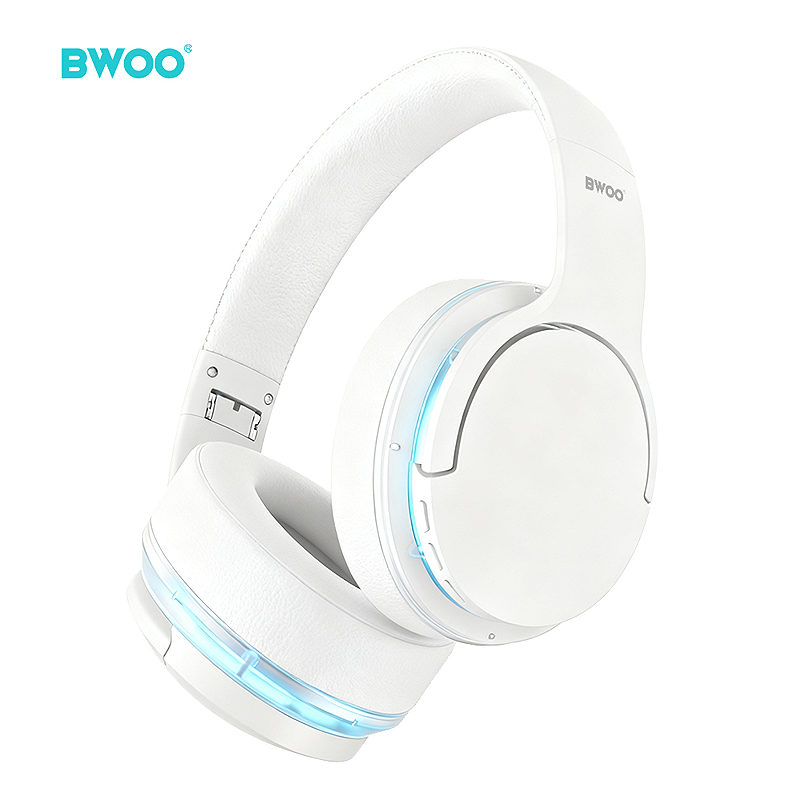 BWOO ANC Wireless Headphone Premuim Sound Quality BW587 White - Billede 2