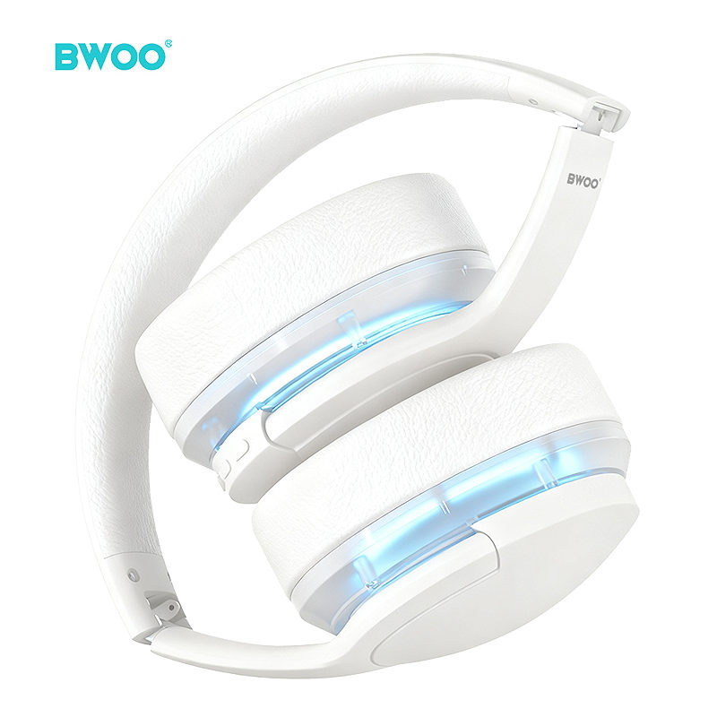 BWOO ANC Wireless Headphone Premuim Sound Quality BW587 White - Billede 3