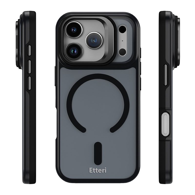 Etteri Morning Fog case for iPhone 17 Pro / 18 Pro 6,3" black - Billede 3