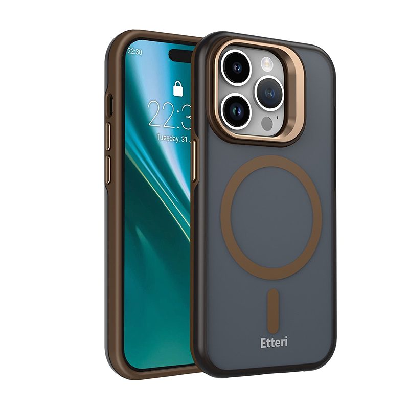 Etteri Morning Fog case for iPhone 14 Pro 6,1" brown