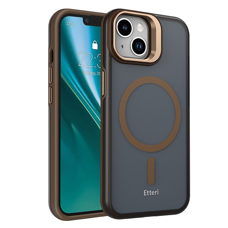 Etteri Morning Fog case for iPhone 15 6,1" brown