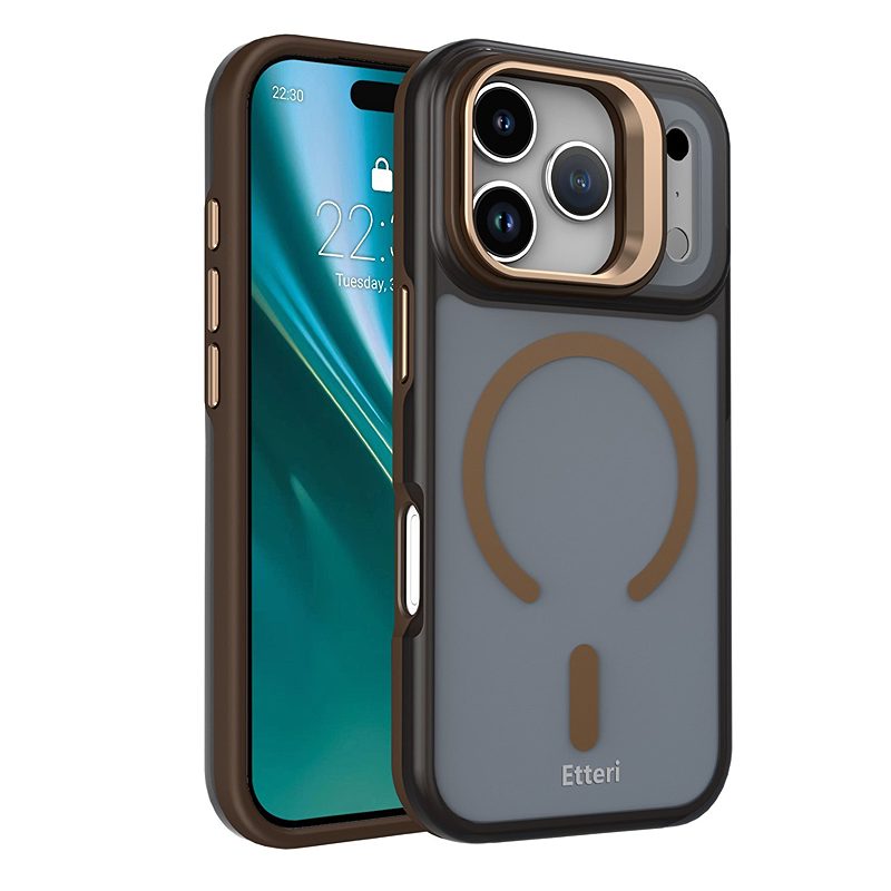 Etteri Morning Fog case for iPhone 17 Pro / 18 Pro 6,3" brown