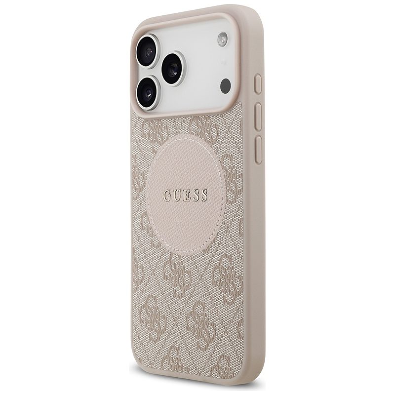 Guess 4G Circle Classic Logo MagSafe case for iPhone 17 Pro Max pink - Billede 2