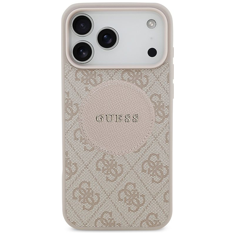 Guess 4G Circle Classic Logo MagSafe case for iPhone 17 Pro Max pink - Billede 3