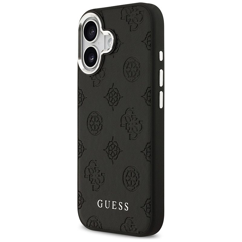 Guess Peony Hot Stamp Script MagSafe case for iPhone 17 black - Billede 2