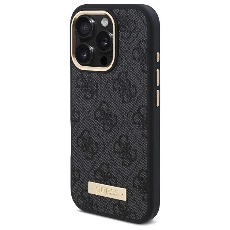 Guess GUHMP16XU4GPRK iPhone 16 Pro Max 6.9" black/black hardcase 4G Logo Plate MagSafe - Billede 2