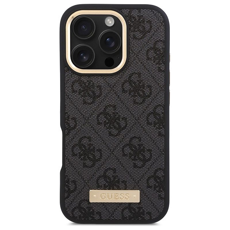 Guess GUHMP16XU4GPRK iPhone 16 Pro Max 6.9" black/black hardcase 4G Logo Plate MagSafe - Billede 3
