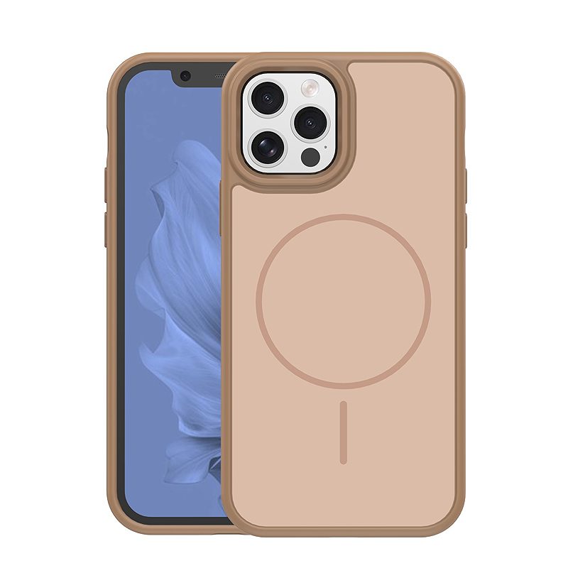 Frame Thin Mag case for iPhone 12 / 12 Pro 6,1" brown