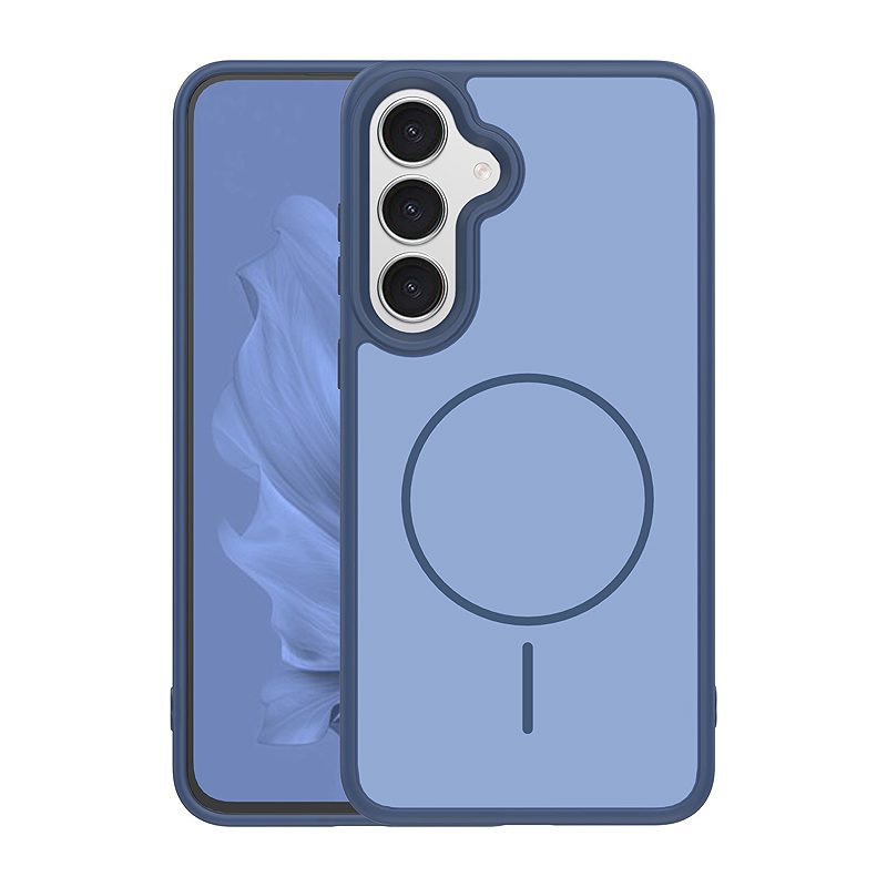 Frame Thin Mag case for Samsung Galaxy S25 FE dark blue