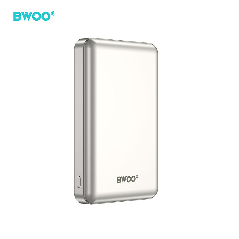 BWOO P82 BO 10000mah 15w power bank wireless charging light grey - Billede 4