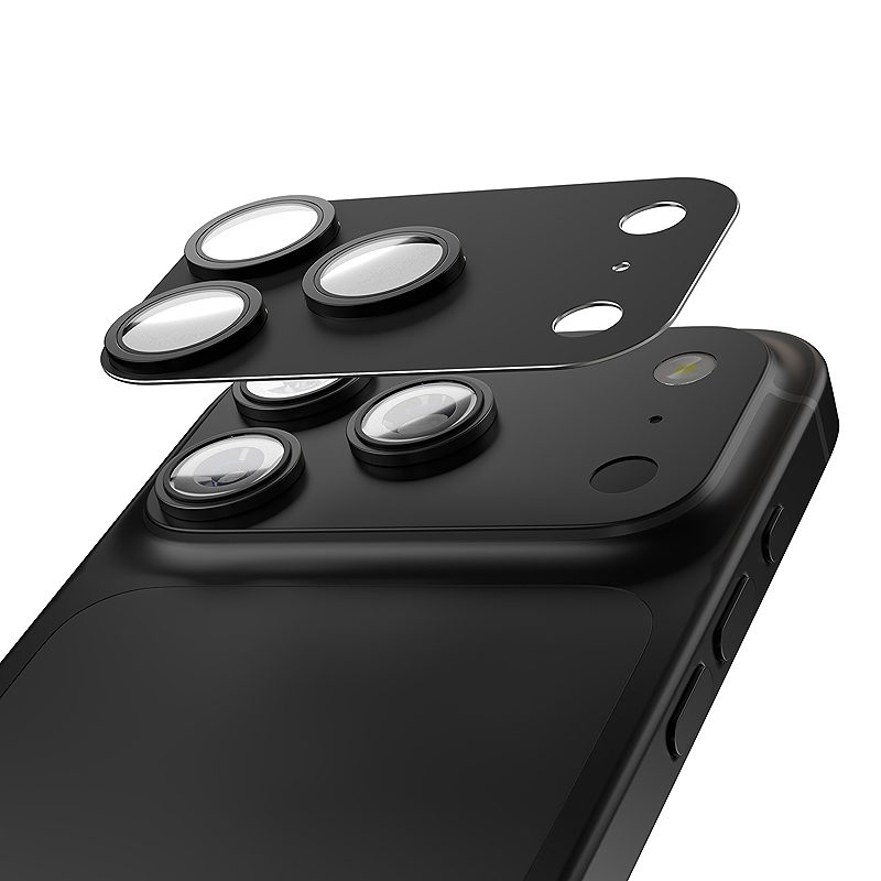 Etteri full camera lens guard for iPhone 17 Pro Max black