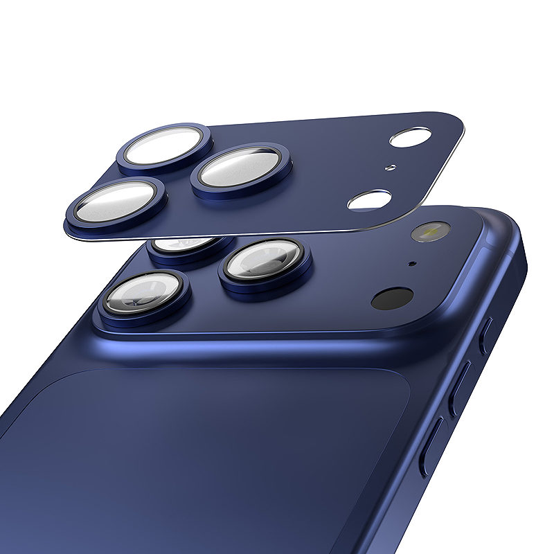Etteri full camera lens guard for iPhone 17 Pro Max blue