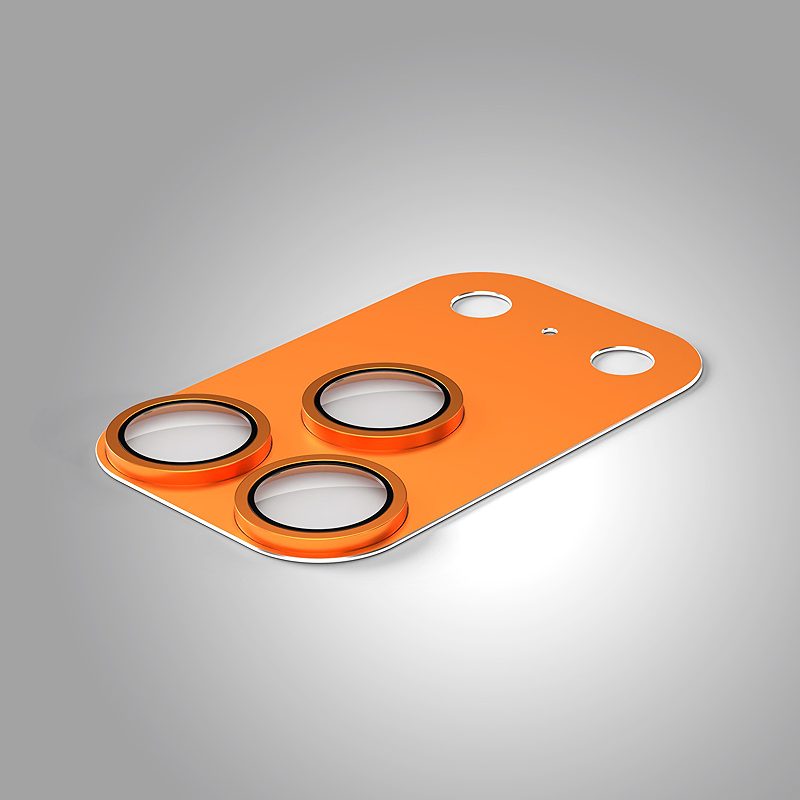 Etteri full camera lens guard for iPhone 17 Pro Max orange - Billede 4