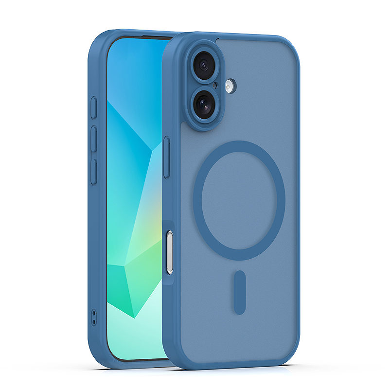 Mag Matt case for iPhone 16 6,1" dark blue camera protection