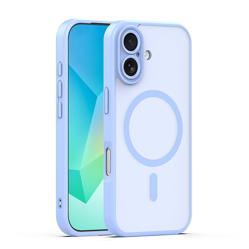Mag Matt case for iPhone 17 6,3" / 18 6,3" light blue camera protection