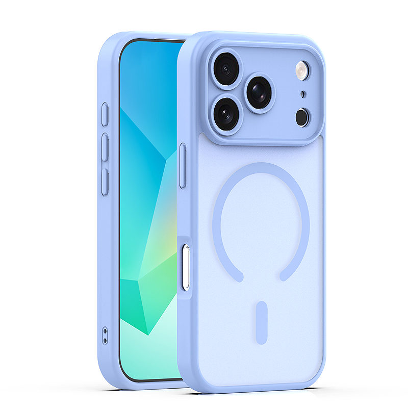 Mag Matt case for iPhone 17 Pro 6,3" / 18 Pro 6,3" light blue camera protection
