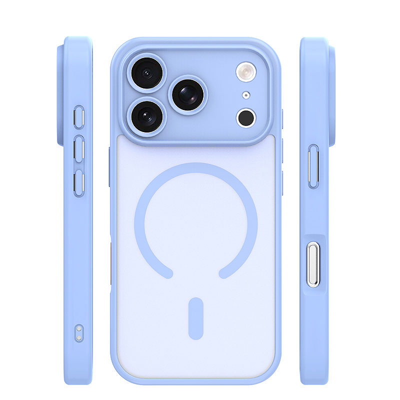 Mag Matt case for iPhone 17 Pro 6,3" / 18 Pro 6,3" light blue camera protection - Billede 2