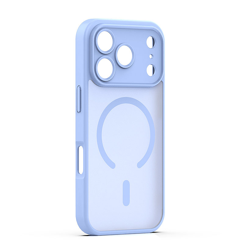 Mag Matt case for iPhone 17 Pro 6,3" / 18 Pro 6,3" light blue camera protection - Billede 3