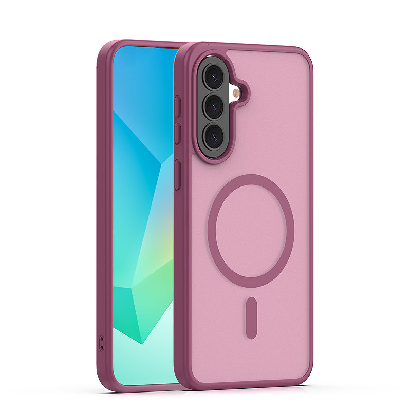 Mag Matt case for Samsung Galaxy A57 maroon big hole