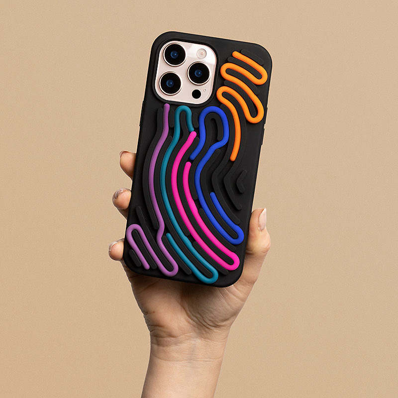 DIY Snake case for iPhone 15 6,1" black - Billede 2