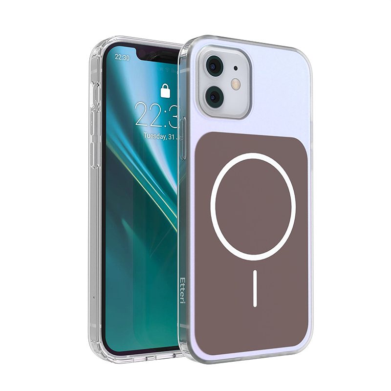 Etteri Hidden Pearl case for iPhone 12 / 12 Pro 6,1'' brown