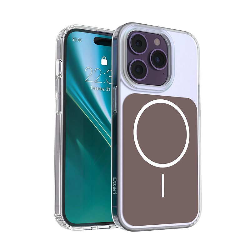 Etteri Hidden Pearl case for iPhone 14 Pro 6,1" brown