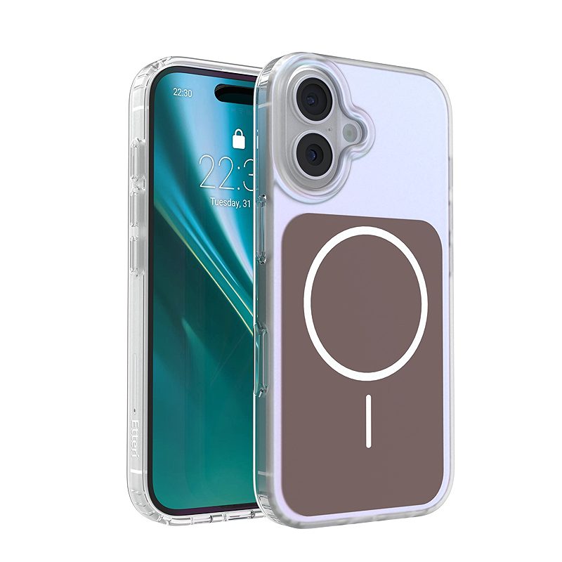 Etteri Hidden Pearl case for iPhone 16 6,1" brown
