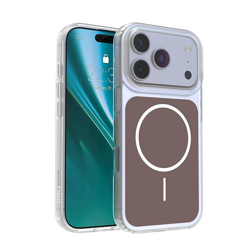 Etteri Hidden Pearl case for iPhone 17 Pro / 18 Pro 6,3" brown
