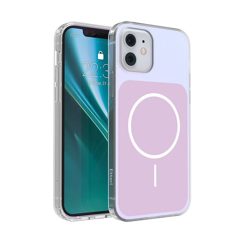 Etteri Hidden Pearl case for iPhone 12 / 12 Pro 6,1'' pink
