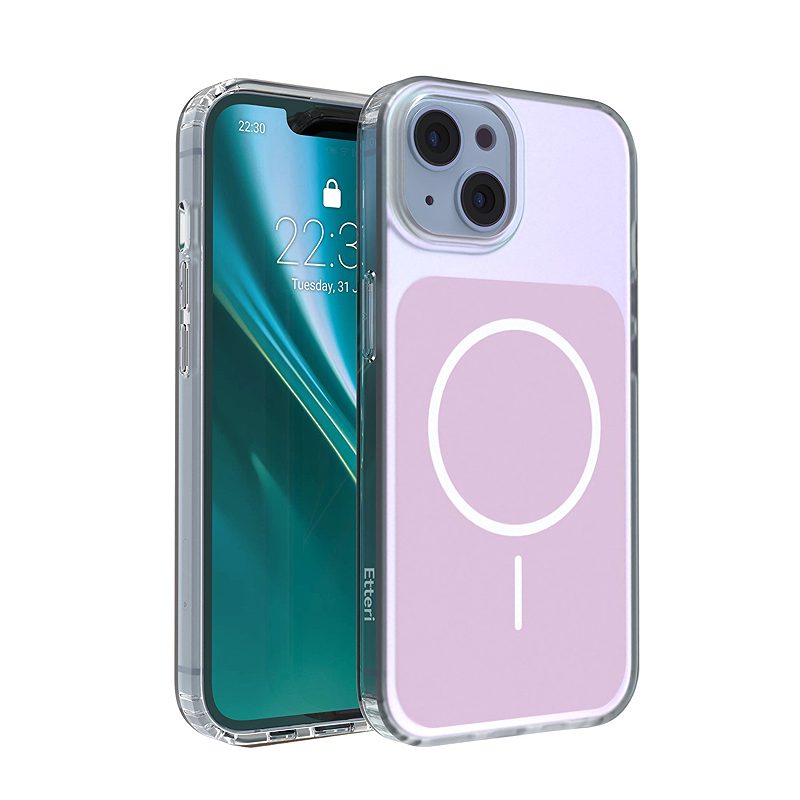 Etteri Hidden Pearl case for iPhone 14 6,1" pink