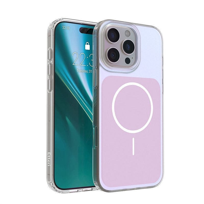 Etteri Hidden Pearl case for iPhone 16 Pro 6,3" pink