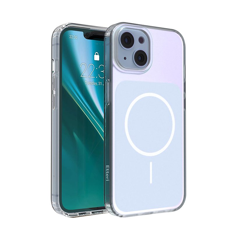 Etteri Hidden Pearl case for iPhone 14 6,1" light blue