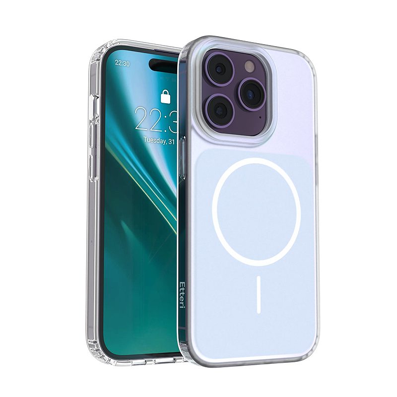 Etteri Hidden Pearl case for iPhone 14 Pro 6,1" light blue