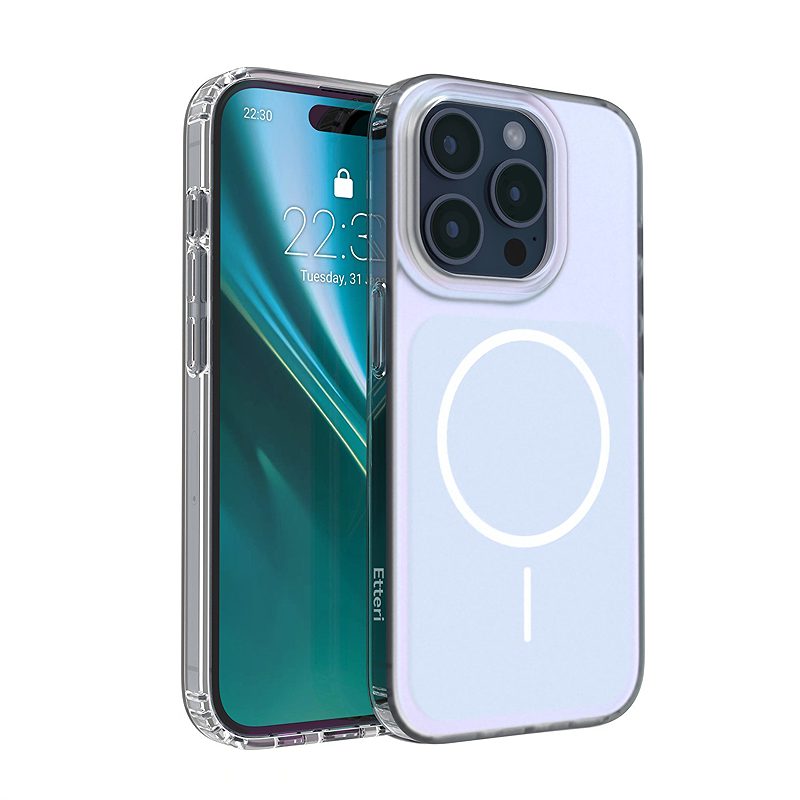 Etteri Hidden Pearl case for iPhone 15 Pro 6,1" light blue
