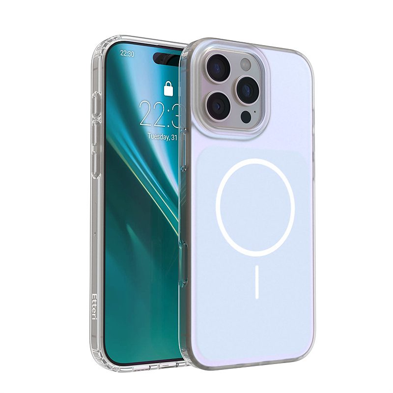 Etteri Hidden Pearl case for iPhone 16 Pro Max 6,9" light blue